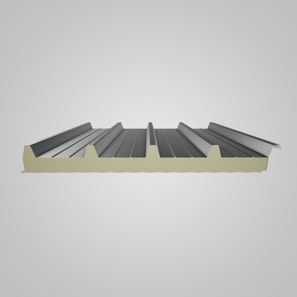 Top-Roof C5 PUR/PIR strešný sendvičový panel s 5 trapézmi